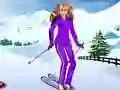 Spil Barbie Snowboard Kjole online