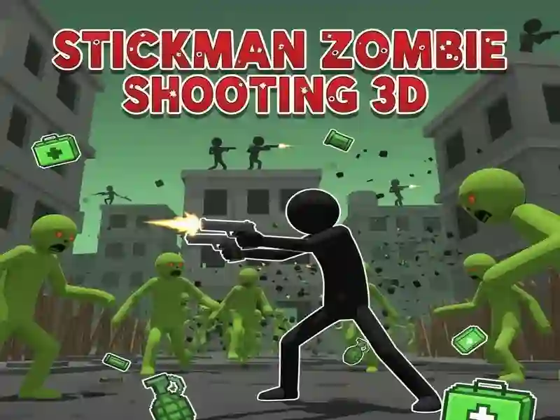 Spil Stickman Zombie Shooting 3D online