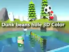 Spil Dunk bønner i 3D-farvet hul online Spil Dunk bønner i 3D-farvet hul online