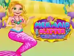 Spil Sjøpige Glitter Kage Maker online