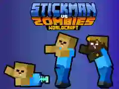 Spil Stickman vs Zombies WorldCraft online Spil Stickman vs Zombies WorldCraft online
