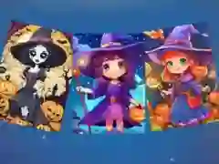 Spil Skræmmende Halloween Puslespil online