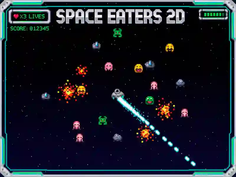 Spil Space Eaters 2D online