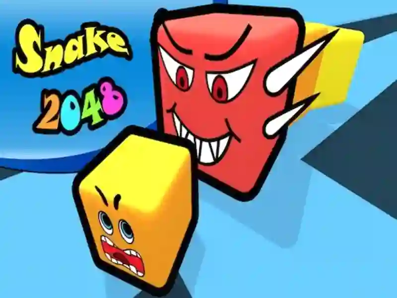 Spil Snake 2048 online