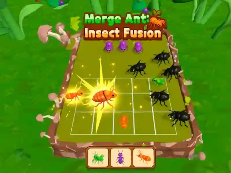 Spil Merge Ant: Insect Fusion online