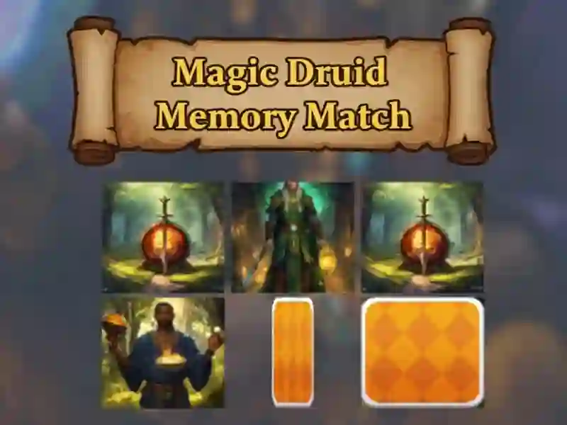Spil Magic Druid Memory Match online