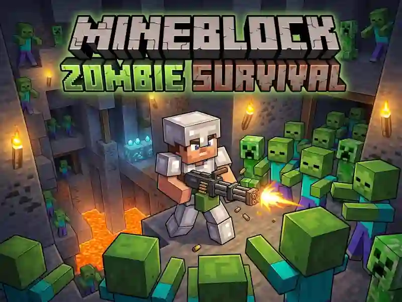 Spil Mineblock Zombie Survival online