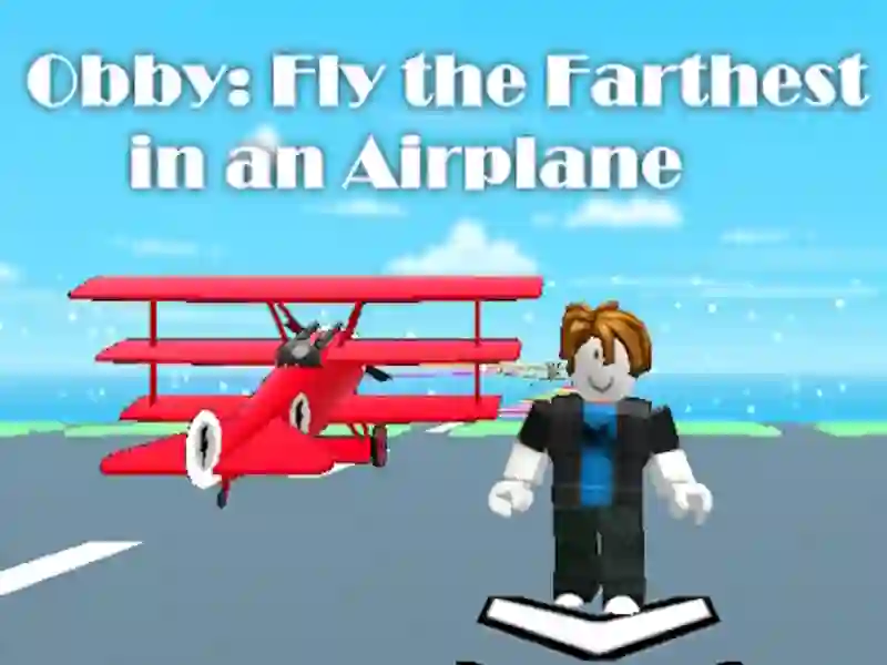 Spil Obby: Flyv længst i et fly online