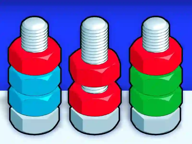 Spil Nødder og bolte sortering online Spil Nødder og bolte sortering online