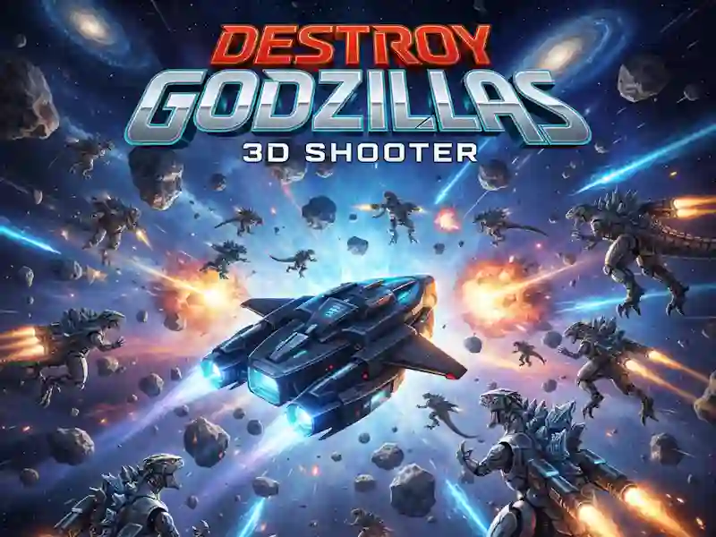 Spil Ødelæg Godzillas: 3D Shooter online