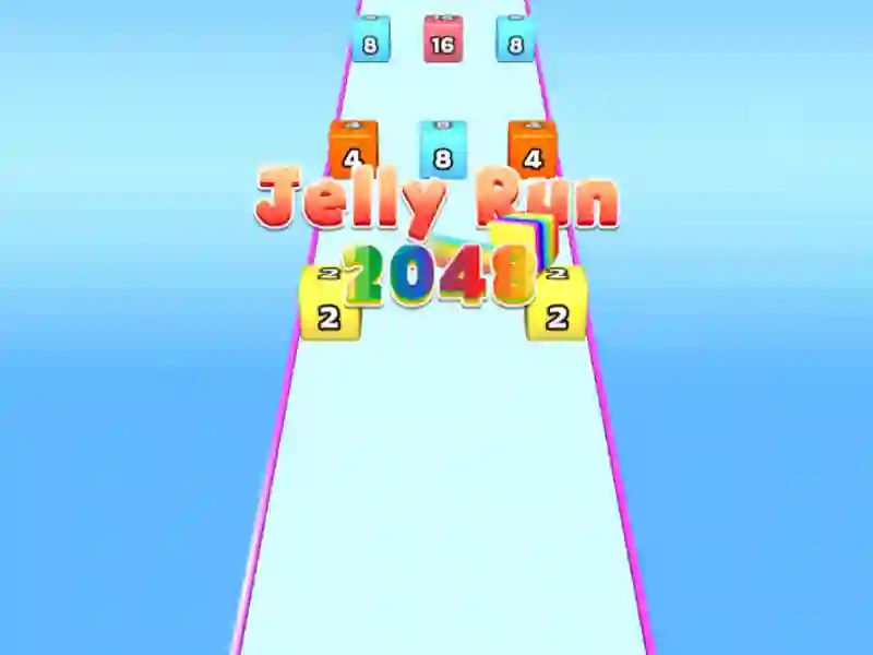 Spil Jelly Run 2048 online