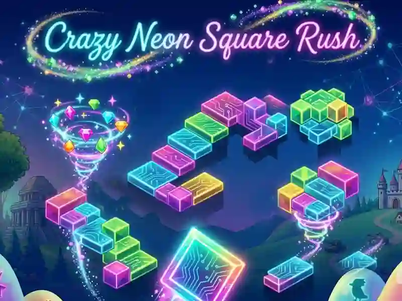 Spil Crazy Neon Square Rush online