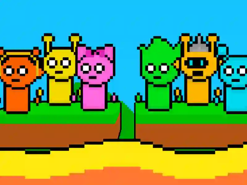 Spil Sprunki Lava Escape 2Player online Spil Sprunki Lava Escape 2Player online