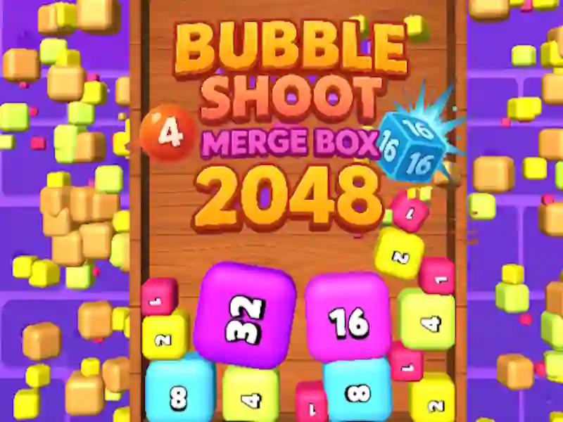 Spil Boble Shoot Merge Box 2048 online