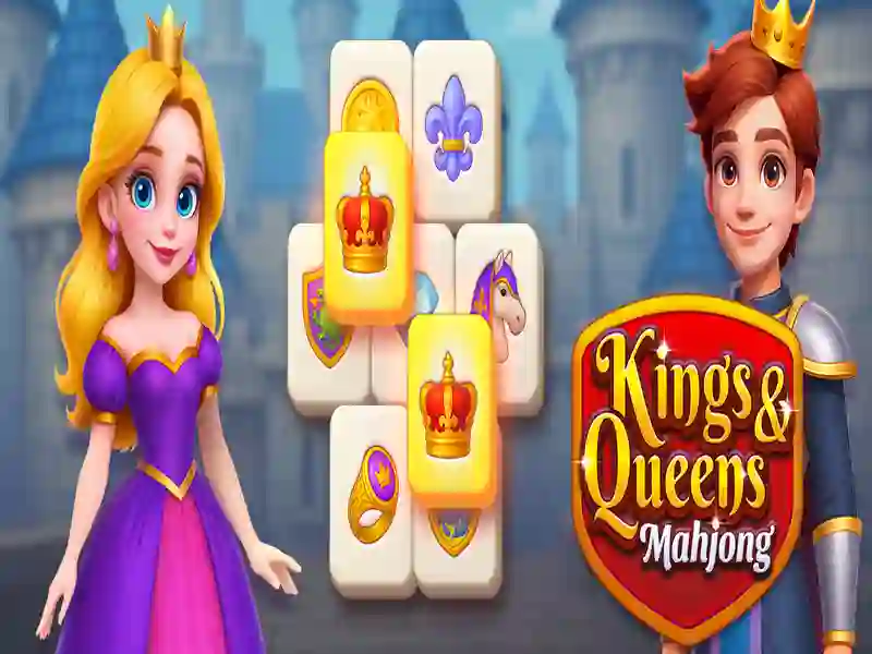 Spil Kings og Queens Mahjong online