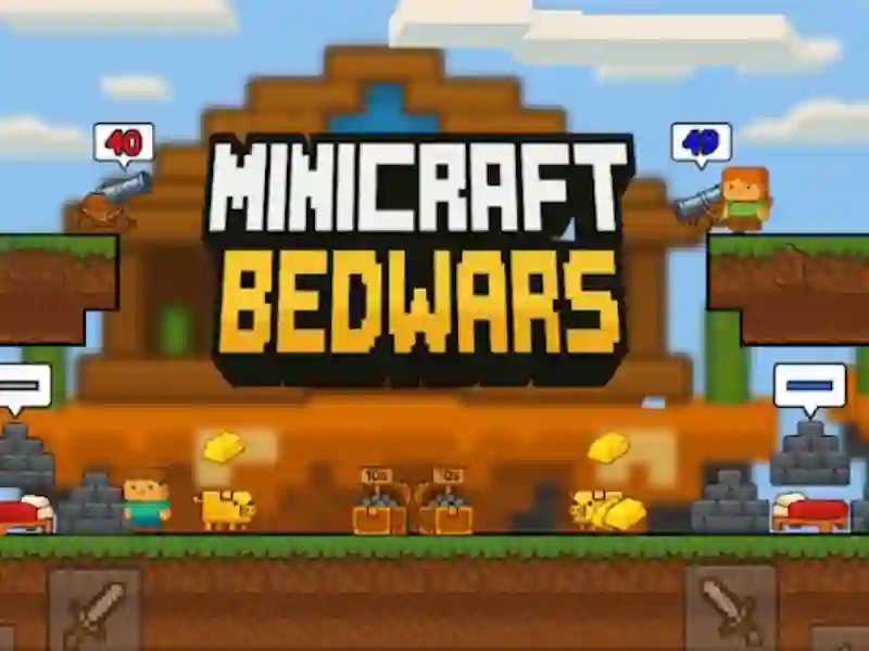 Spil Minicraft Bedwars online Spil Minicraft Bedwars online