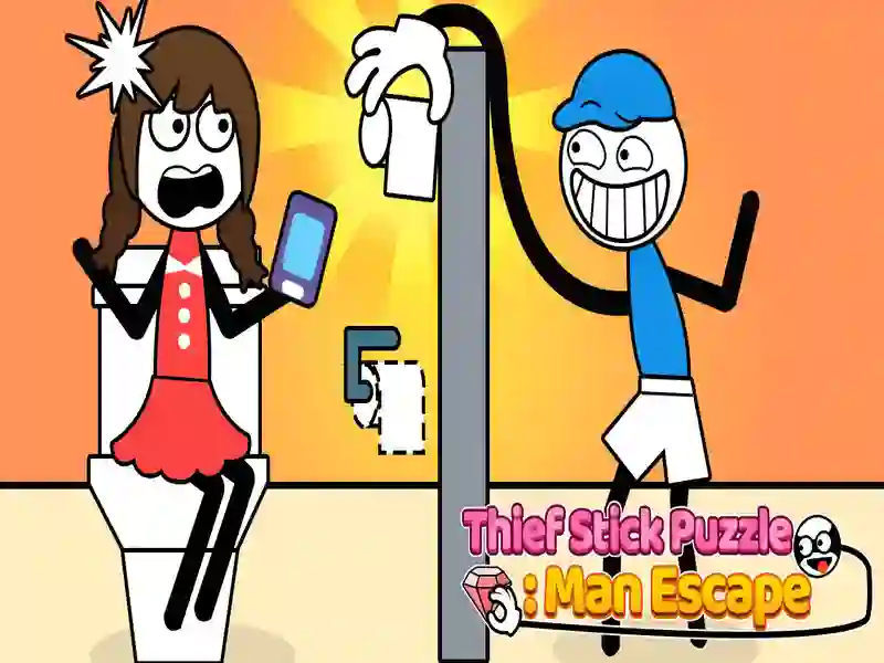 Spil Thief Stick Puzzle Man Escape online