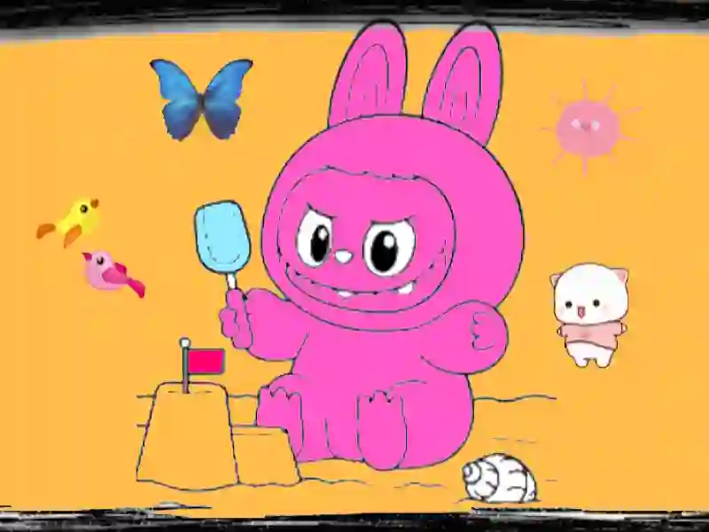 Spil Labubu Coloring Adventure online