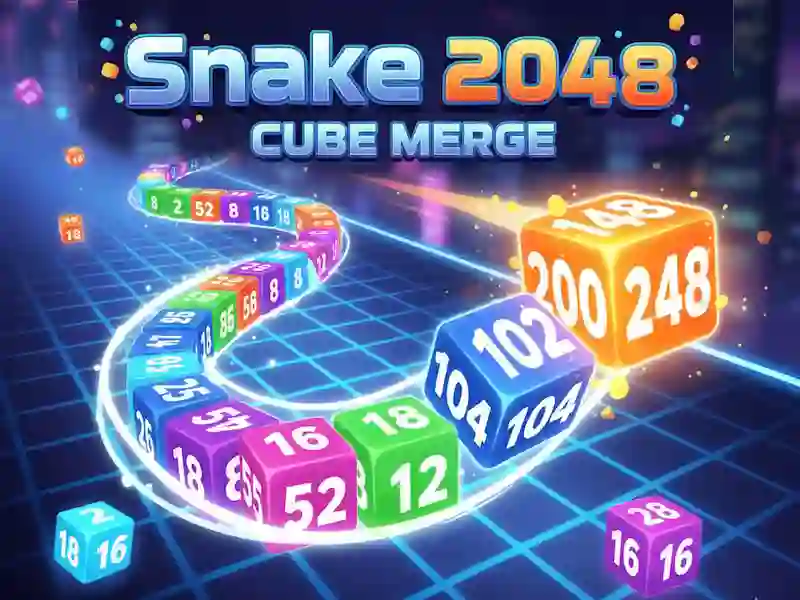 Spil Snake 2048: Cube Merge online