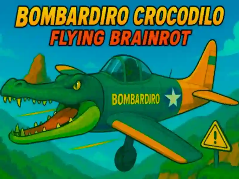 Spil Bombardiro Crocodilo Flying Brainrot online