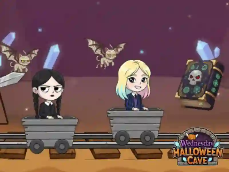 Spil Onsdag Halloween Cave online