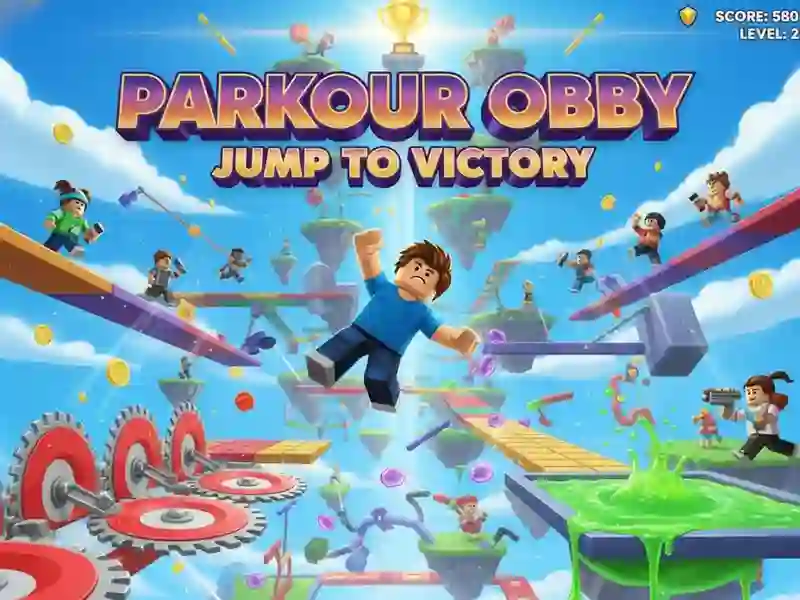 Spil Parkour Obby Spring til sejr online