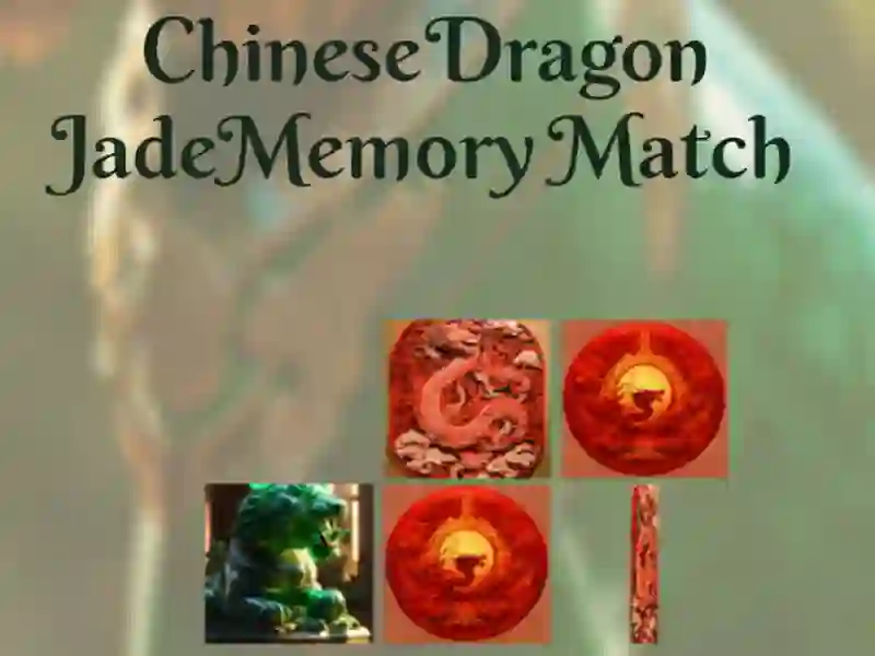 Spil Kinesisk Dragon Jade Memory Match online