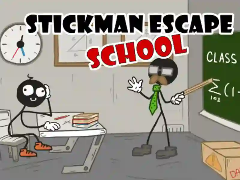 Spil Stickman Escape School online
