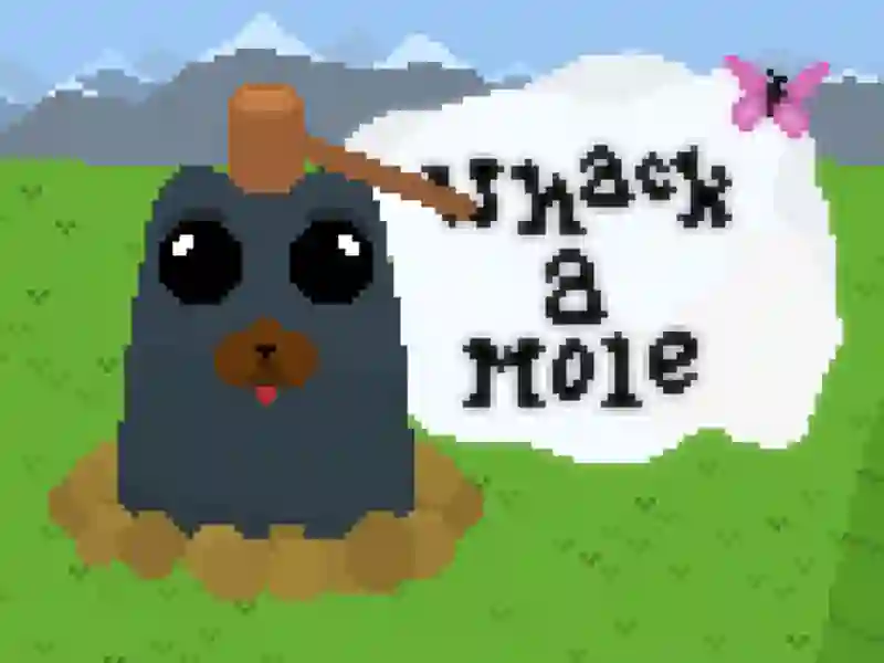 Spil Whack a Mole Pixel-version online