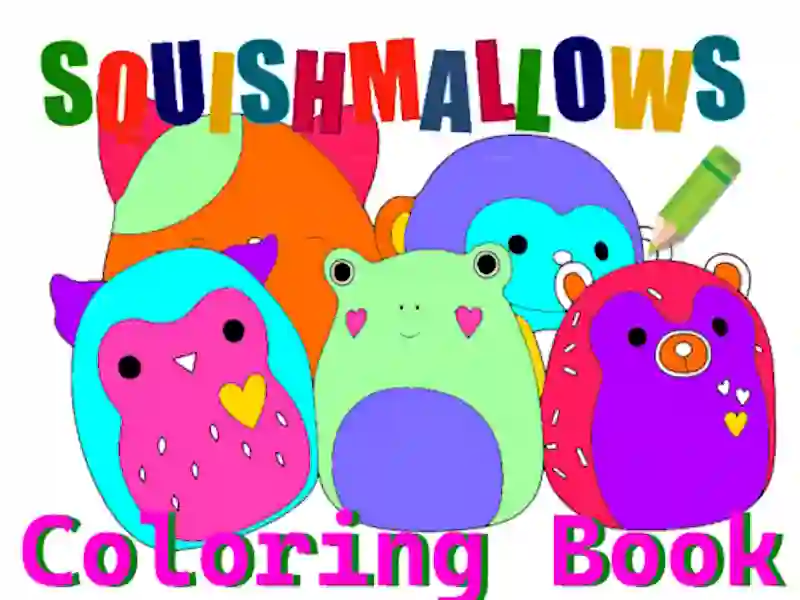 Spil Squishmallow Coloring Book online