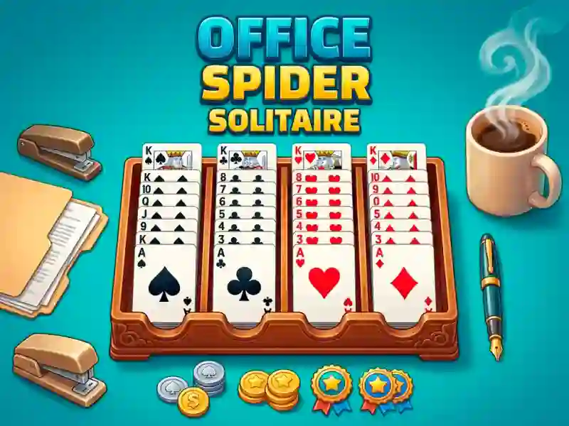 Spil Office Spider Solitaire online