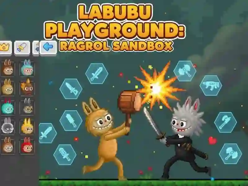 Spil Labubu Legeplads: Ragdoll Sandbox online