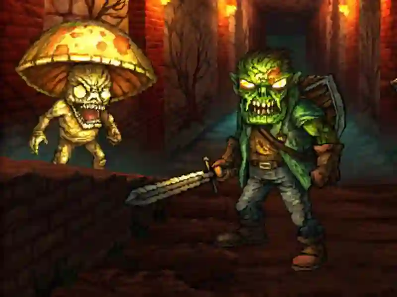 Spil Monster Slayer fusionerer og overlever online