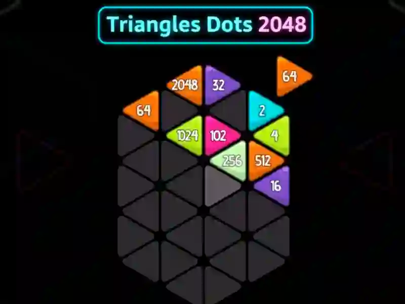 Spil Triangles Dots 2048 online