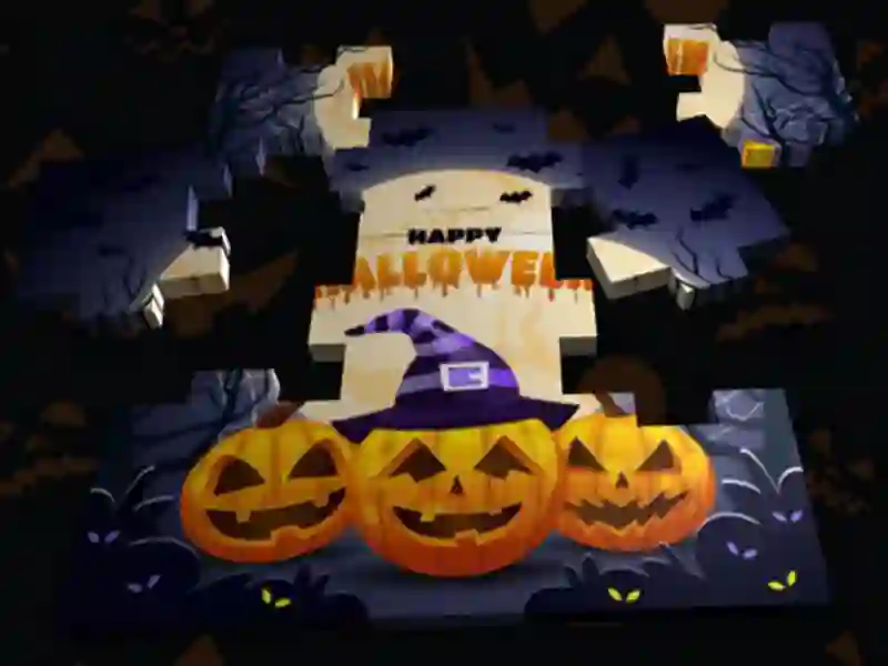 Spil 3D Halloween stiksav online