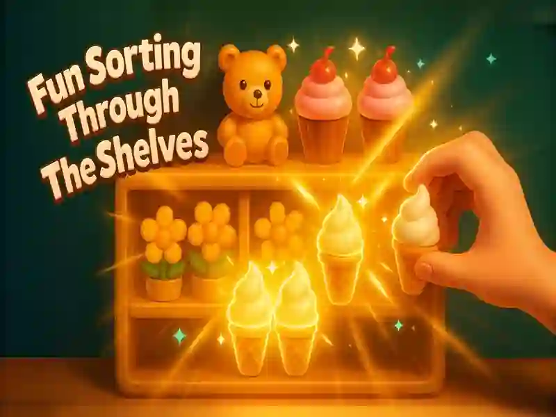 Spil Sjov sortering gennem hylderne online Spil Sjov sortering gennem hylderne online
