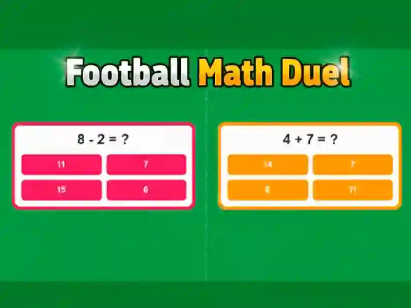Spil Fodbold matematik duel online