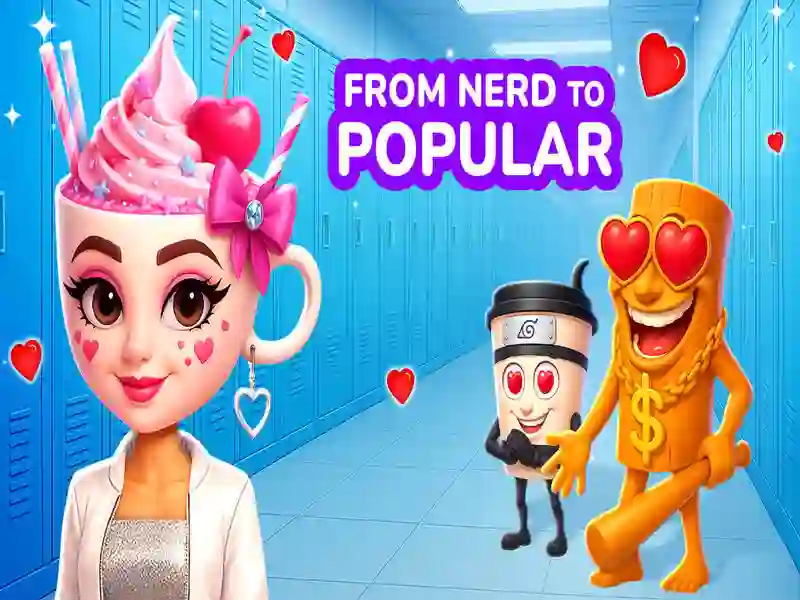 Spil Fra nerd til populær ballerina cappuccina online