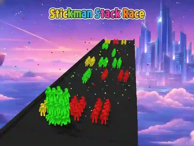 Spil Stickman Stack Race online