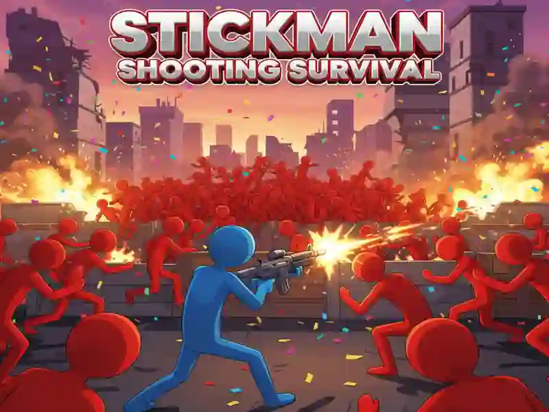 Spil Stickman Shooting Survival online