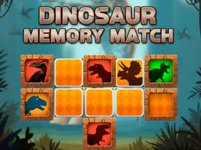 Spil Dinosaur Memory Match online