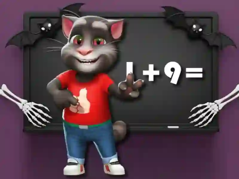 Spil Halloween Tom Math Challenge online Spil Halloween Tom Math Challenge online