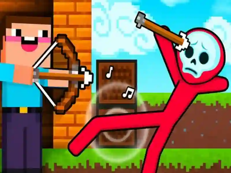 Spil Noob Archer vs Stickman Zombie online