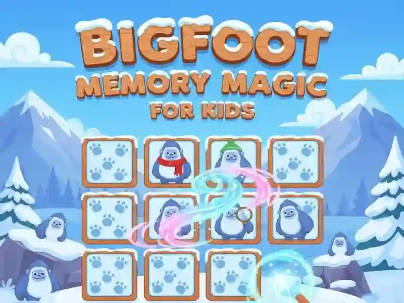 Spil Bigfoot Memory Magic til børn online