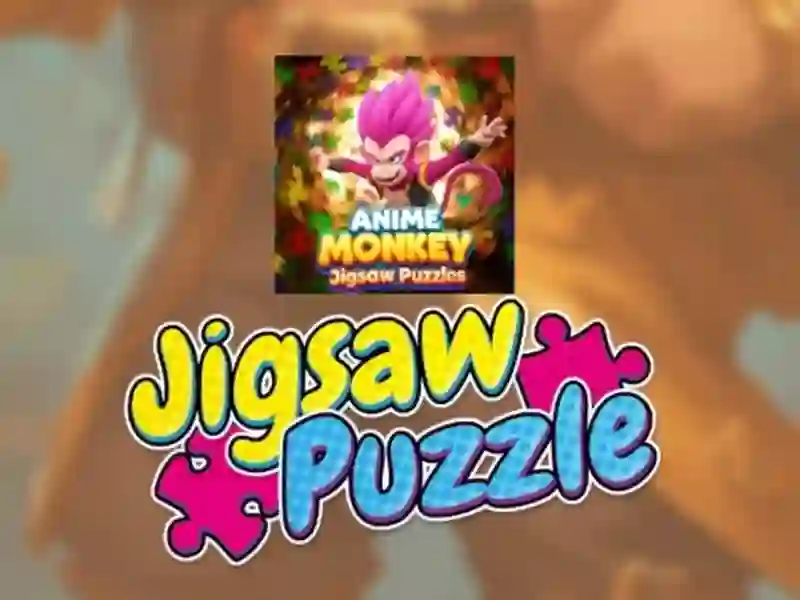 Spil Anime Monkey Jigsaw Puslespil online Spil Anime Monkey Jigsaw Puslespil online