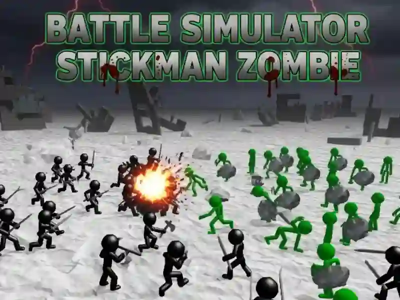 Spil Battle Simulator Stickman Zombie online