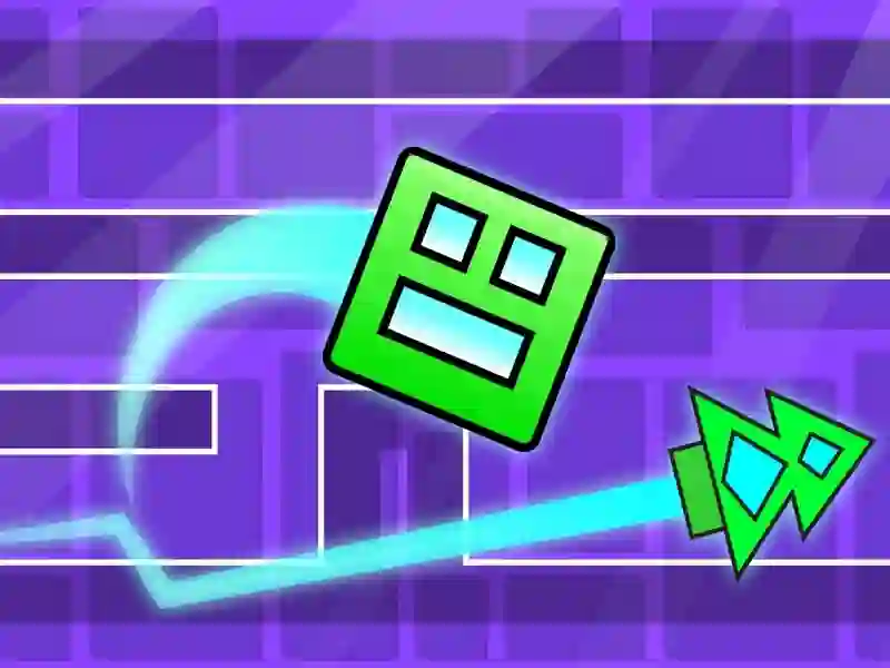 Spil Geometri dash labyrint kort v2 online
