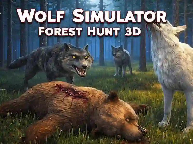 Spil Wolf Simulator Skovjagt 3D online
