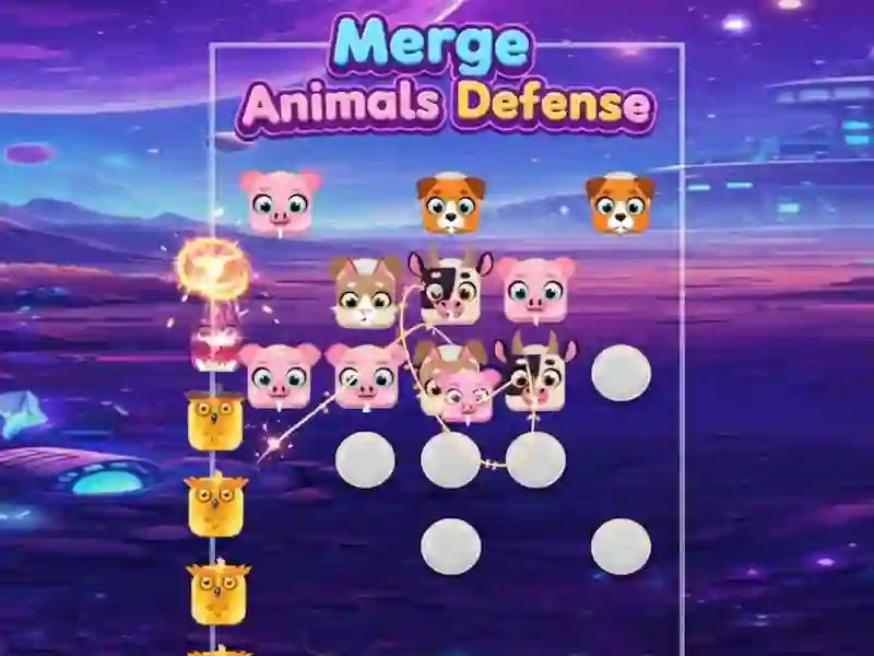 Spil Merge Animals Defense online