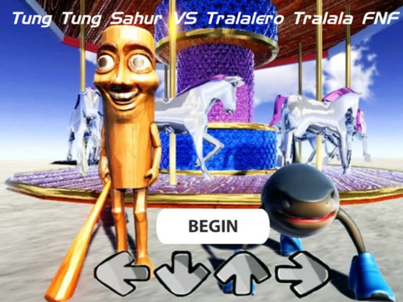 Spil Tung Tung Sahur vs Tralalero Tralala FNF online